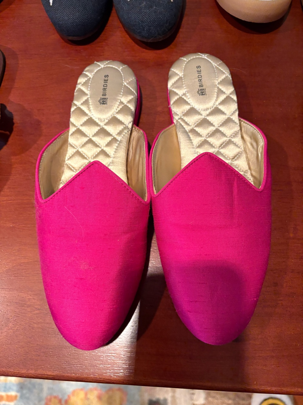 Birdies Women’s Pink Slip-On Mules